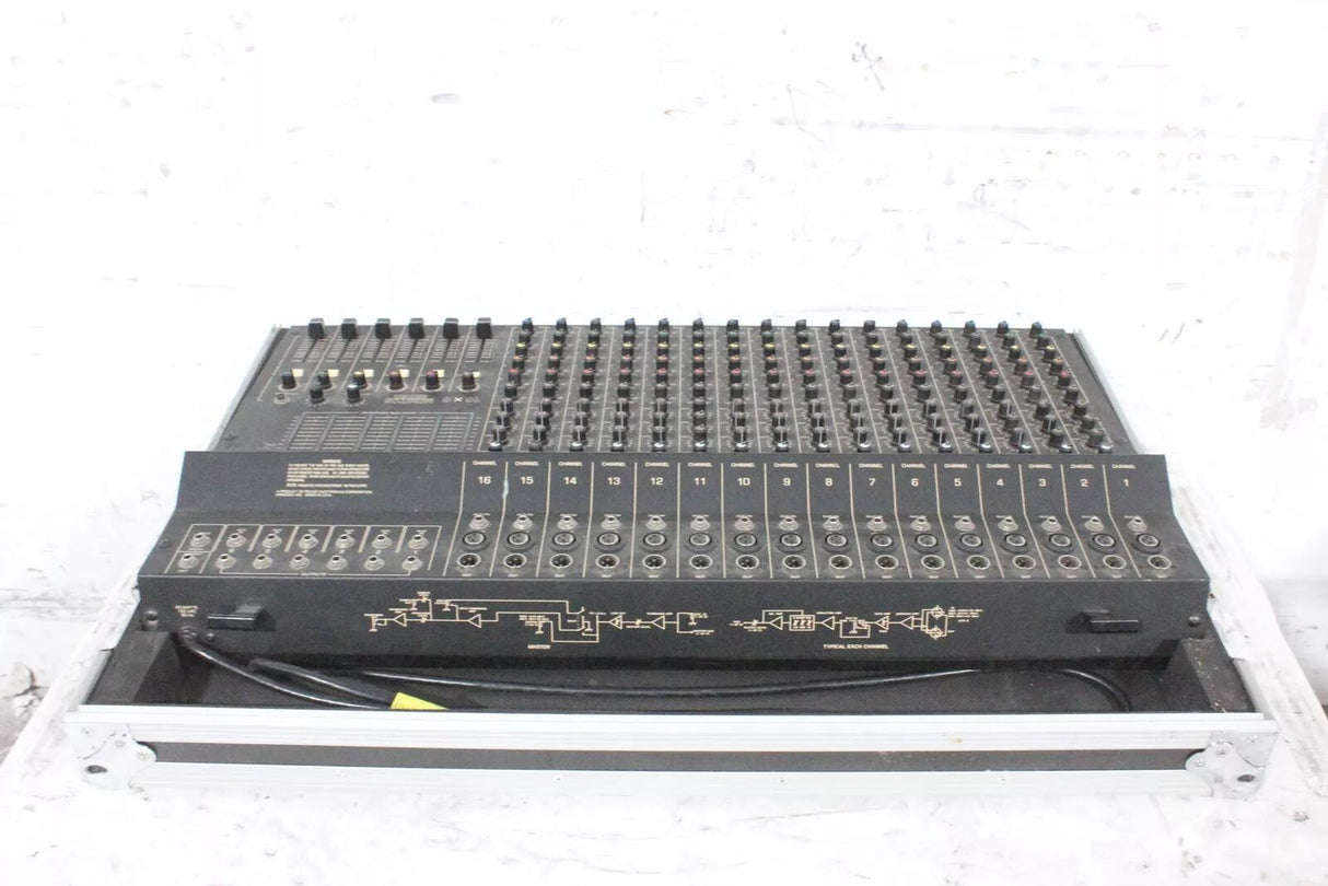 Peavey MD Series 16x6 Monitor Mixer System in Hard Rolling Case