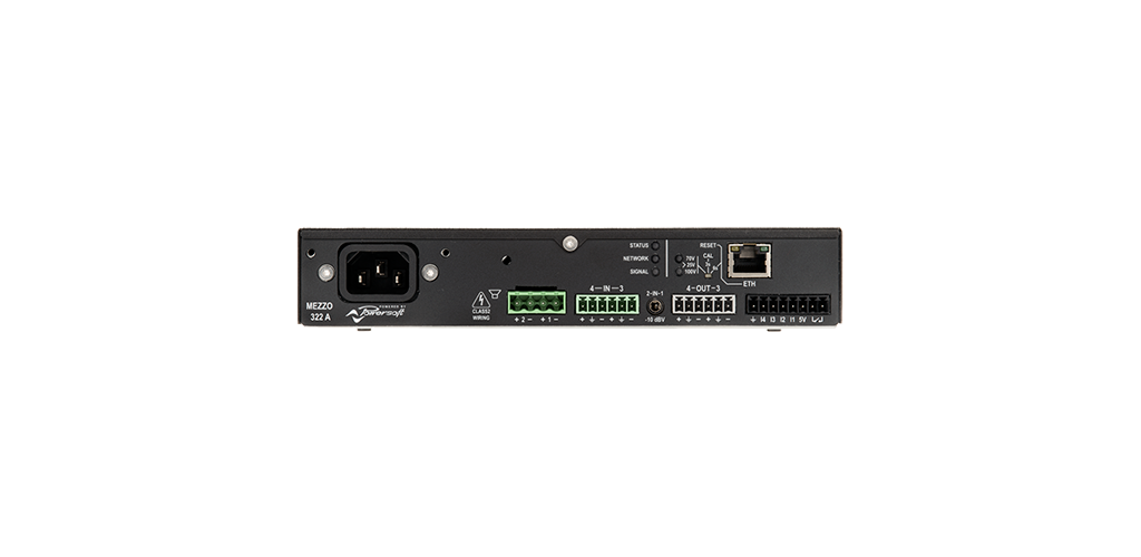 Powersoft Mezzo 322 A 320W/2-Channel Compact Amplifier w/ DSP