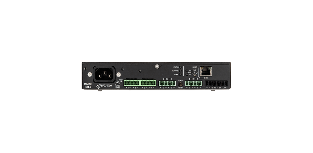 Powersoft Mezzo 604 A 4-Channel 600W Power Amp with DSP