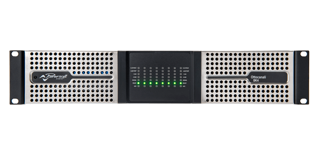 Powersoft Ottocanali 8K4 8-Channel Power Amplifier for Lo-Z and Hi-Z Transducers