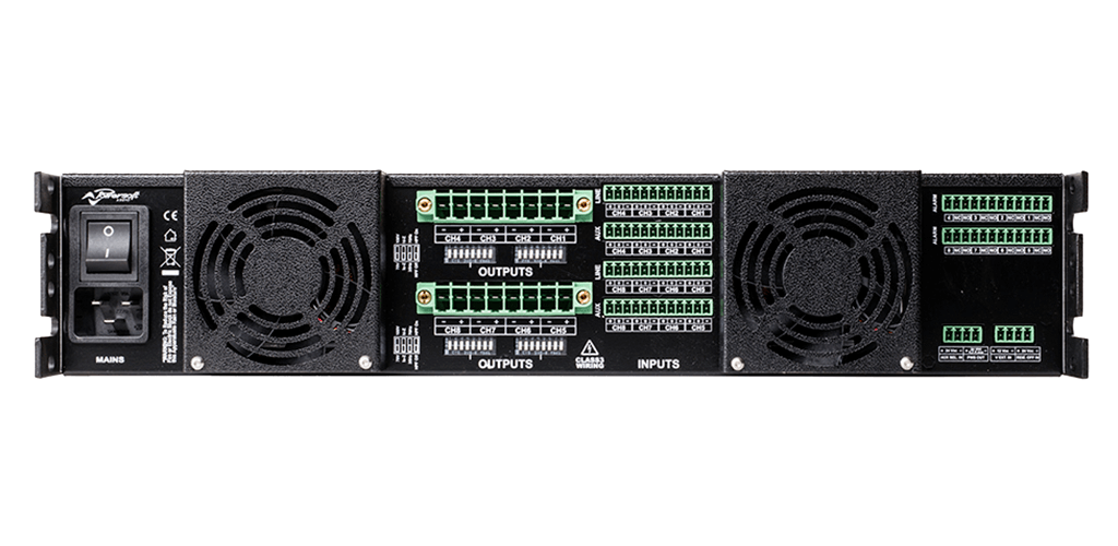 Powersoft Ottocanali 8K4 8-Channel Power Amplifier for Lo-Z and Hi-Z Transducers