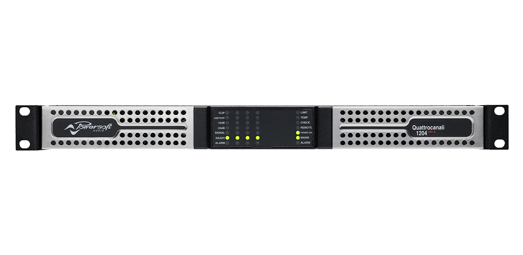 Powersoft QUATTROCANALI 1204 DSP+DANTE 4-Channel Power Amplifier, with DSP and Dante