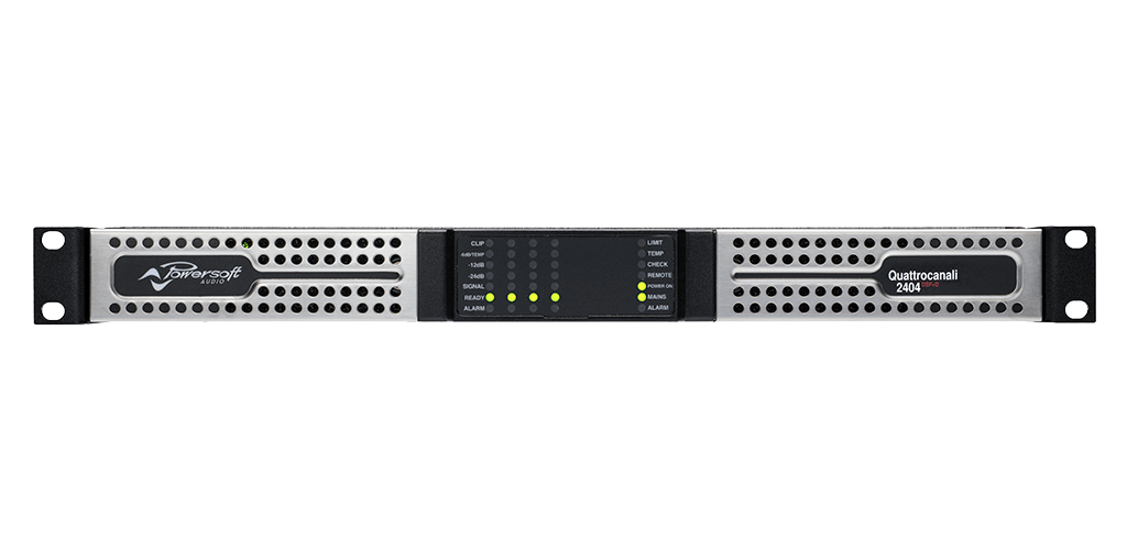 Powersoft QUATTROCANALI 2404 DSP+DANTE 4-Channel Power Amp w/ DSP and Dante