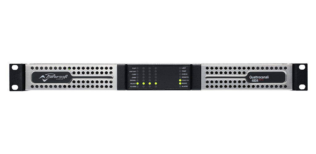 Powersoft QUATTROCANALI 1204 DSP+DANTE 4-Channel Power Amplifier, with DSP and Dante