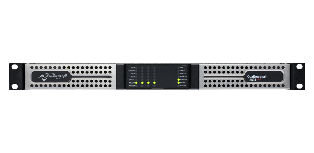 Powersoft QUATTROCANALI 1204 DSP+DANTE 4-Channel Power Amplifier, with DSP and Dante