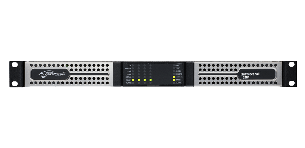 Powersoft QUATTROCANALI 1204 DSP+DANTE 4-Channel Power Amplifier, with DSP and Dante