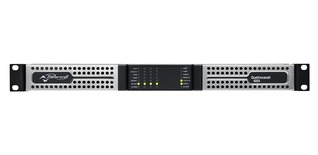 Powersoft QUATTROCANALI 1204 DSP+DANTE 4-Channel Power Amplifier, with DSP and Dante