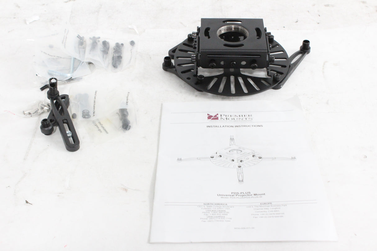 Premier Mounts PDS-Plus Ceiling Mounts w/ Lock-It Hardware & (2) Spare Legs (Max Weight: 75 lbs)