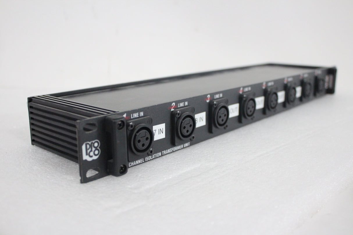 Pro Co IT8 8-Channel Isolation Transformer Unit