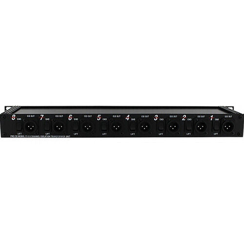 Pro Co Sound IT8 8-Channel Isolation Transformer Unit