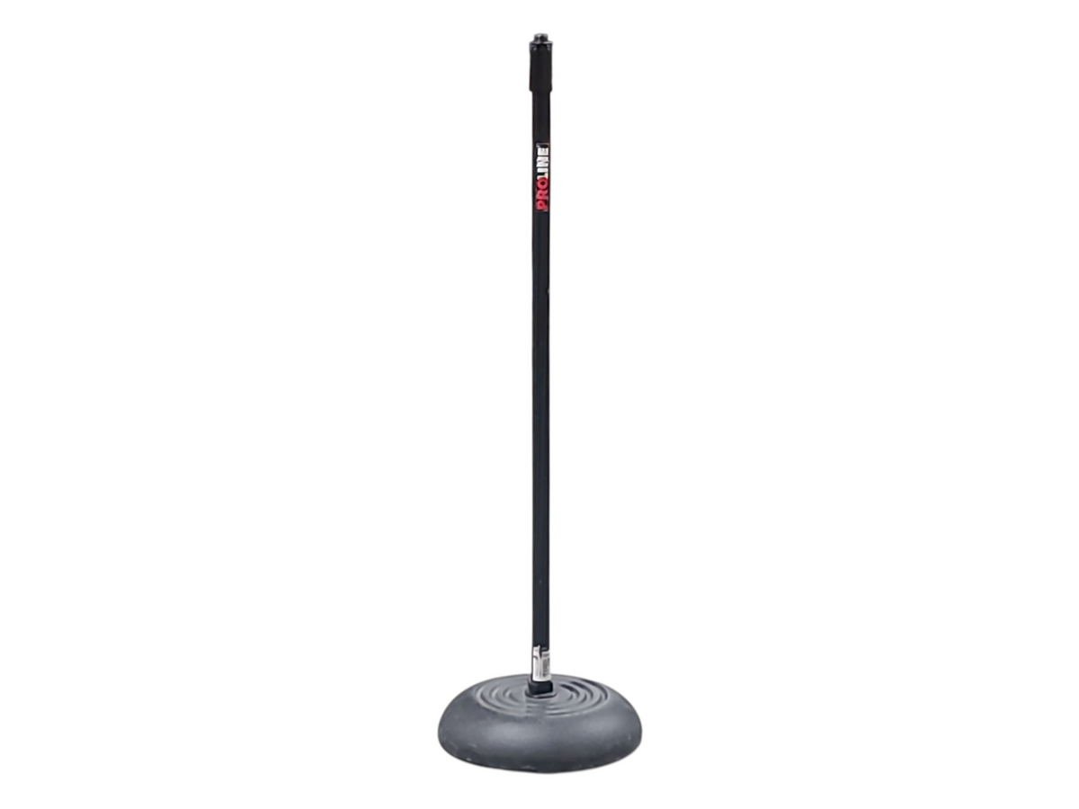 ProLine MS235BK Microphone Stand (Height Range 36" - 60") w/ 9.5" Baseplate