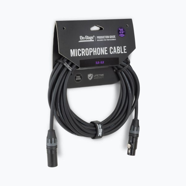 (NEW) On-Stage MC-20 Production-Grade Microphone Cable (XLR to XLR) 20 ft