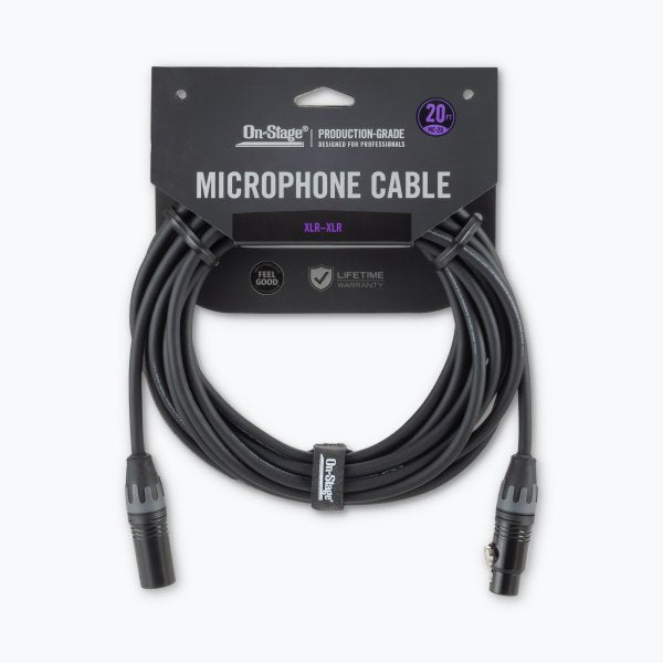 (NEW) On-Stage MC-20 Production-Grade Microphone Cable (XLR to XLR) 20 ft