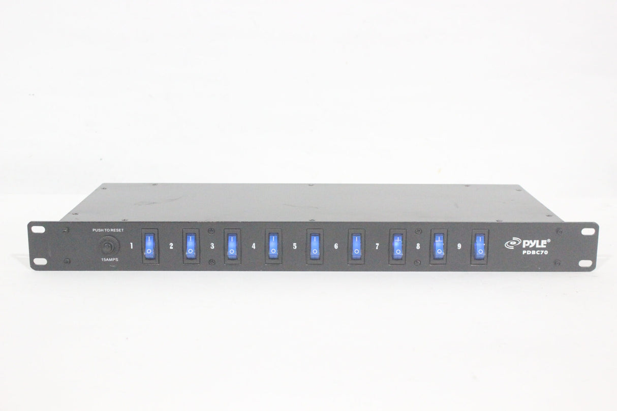 Pyle Pro PDBC70 19" Rackmountable Power Strip & Surge Protector