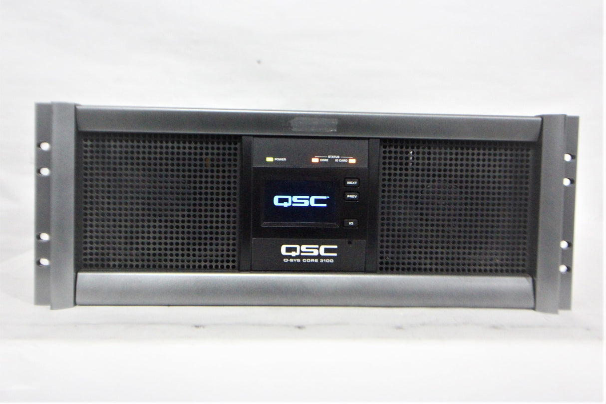 QSC Q-SYS Core 3100 Enterprise System Platform (FOR PARTS - Screen Damage)(1583-290)