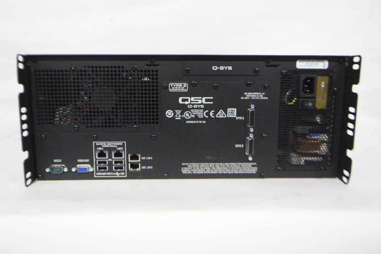 QSC Q-SYS Core 3100 Enterprise System Platform (FOR PARTS - Screen Damage)(1583-290)
