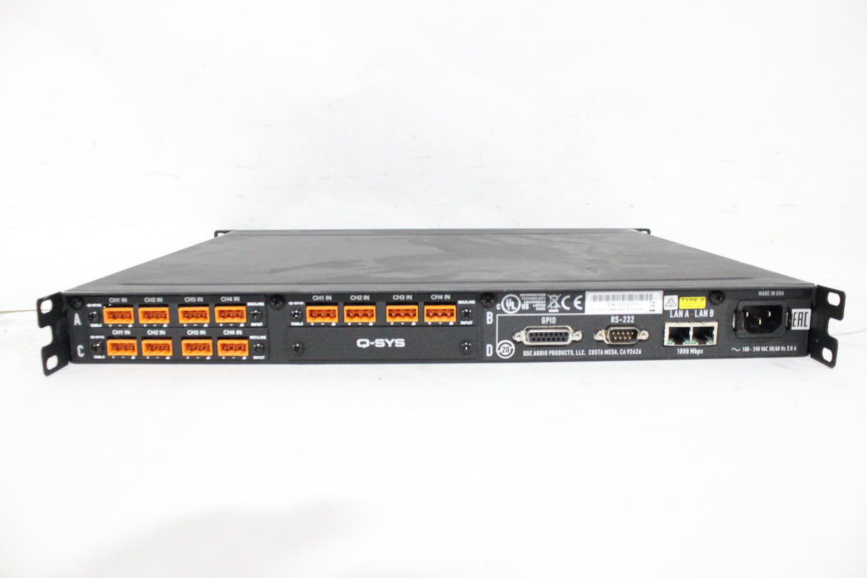 QSC Q-SYS I/O Frame + (3) CIML4 Input Cards