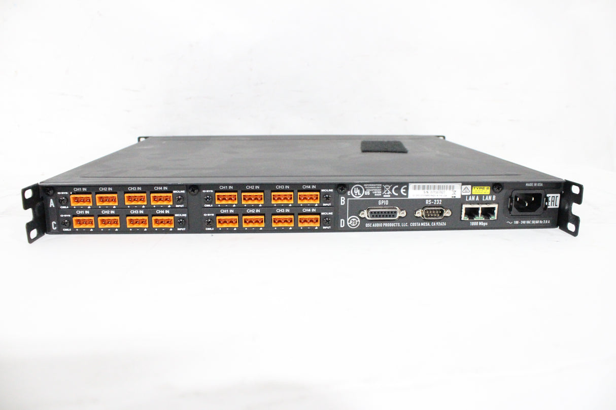 QSC Q-SYS I/O Frame + (4) CIML4 Input Cards