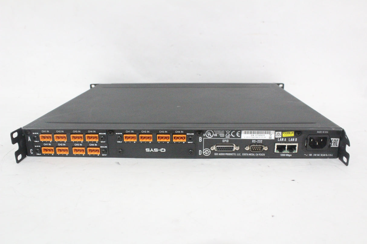 QSC Versatile Q-SYS I/O Frame Network Interface (1583-319)