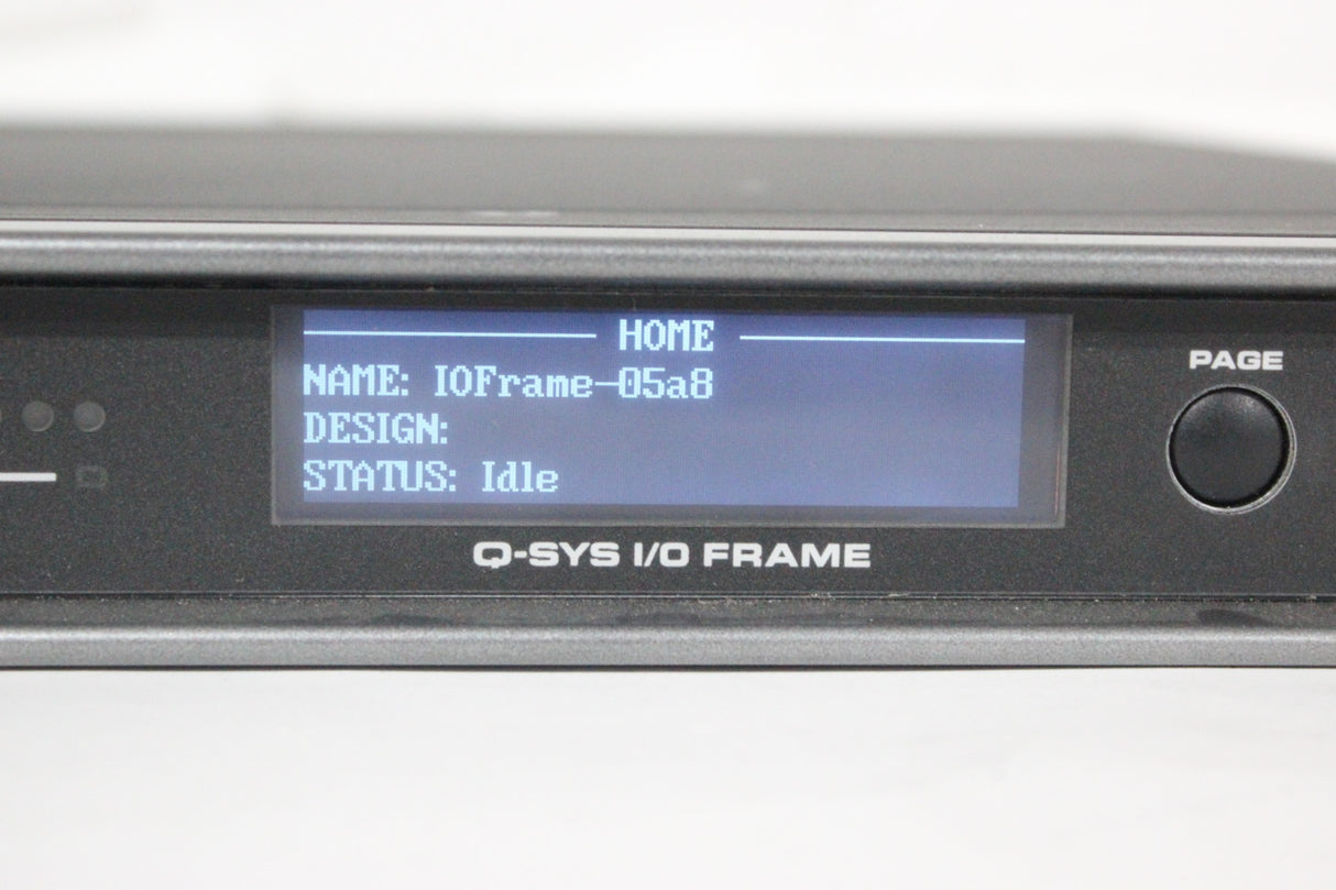 QSC Versatile Q-SYS I/O Frame Network Interface (1583-334)