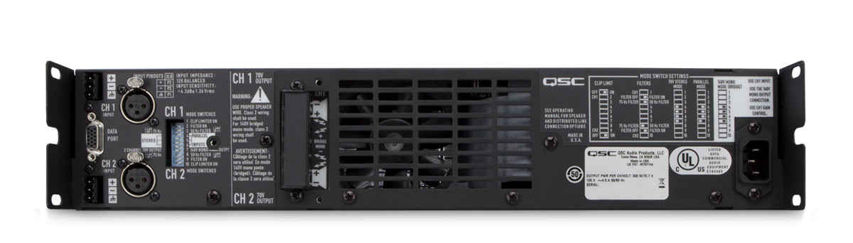 QSC CX502 CX Series 2-Channel Professional Power Amplifier