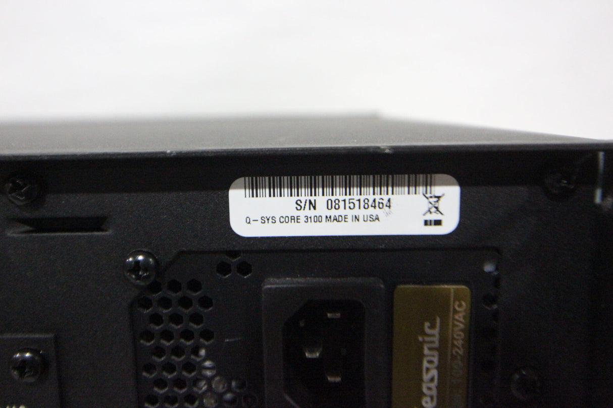 QSC Core 3100 Enterprise System Platform