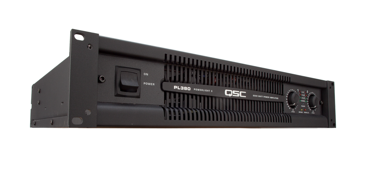 QSC PL380 Powerlight 3 800 Watt Power Amplifier
