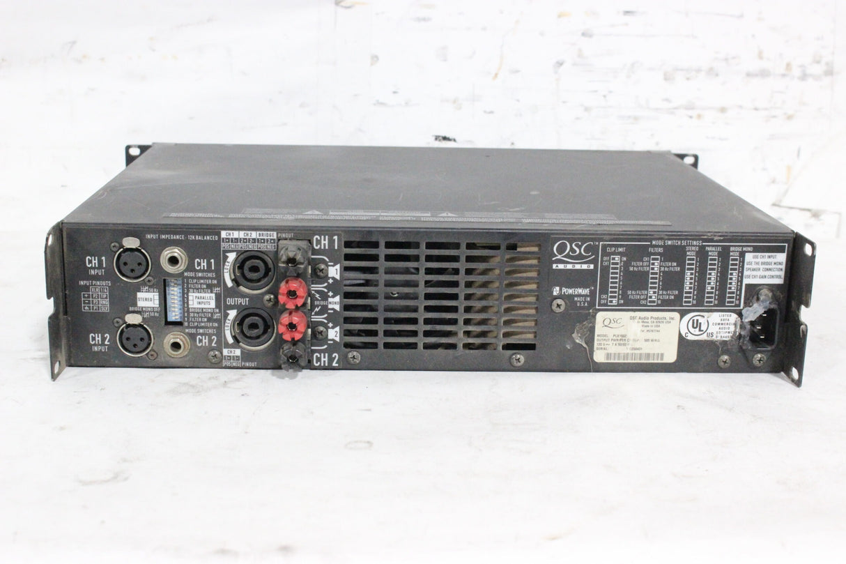 QSC PLX1602 PLX Series Power Amplifier