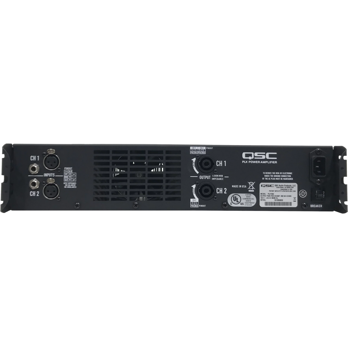 QSC PLX1804 PLX2 Series Professional Power Amplifiers