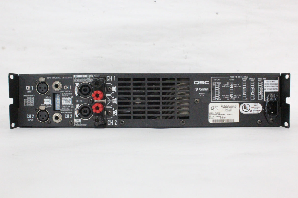 QSC PLX2402 PLX Series Power Amplifier