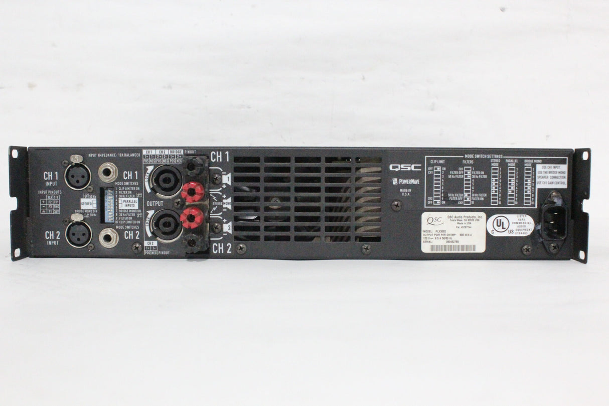 QSC PLX3002 PLX Series Power Amplifier