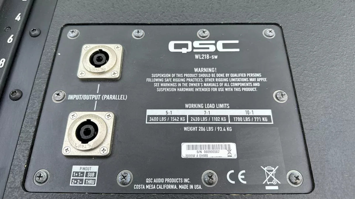 QSC WL218-SW WideLine™ Subwoofer