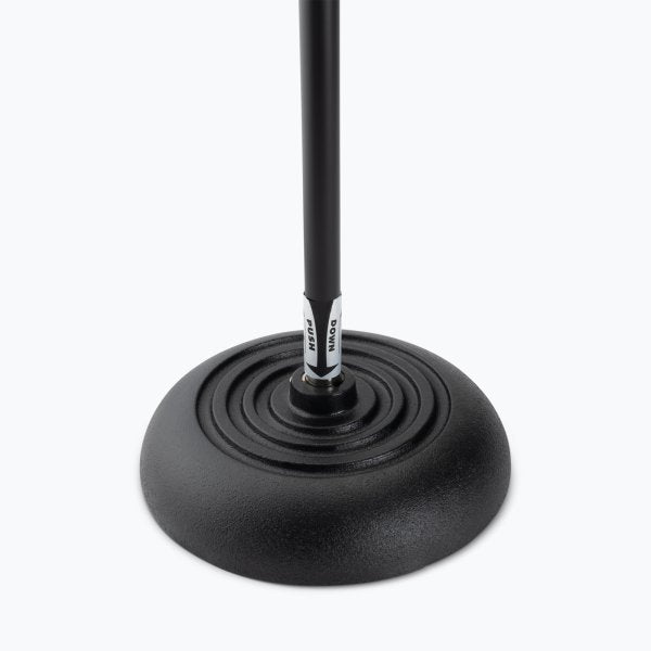 (NEW) On-Stage MS7201QTR Quarter-Turn Round-Base Mic Stand