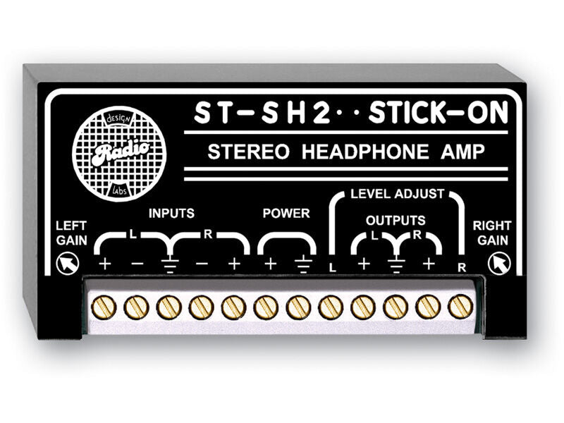 RDL ST-SH2 Stick-On Series Stereo Headphone Amplifier