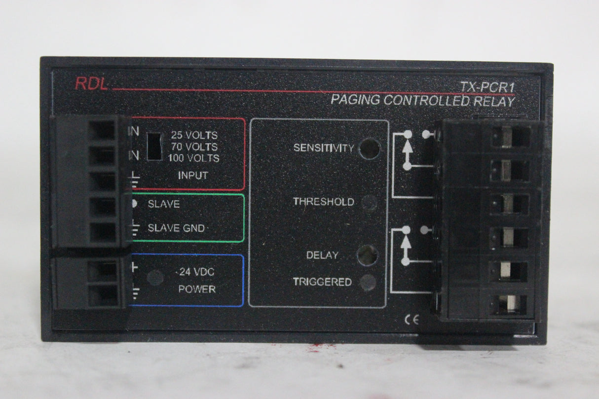 RDL TX-PCR1 Paging Controlled Relay (Switches Between 25, 70 and 100V Inputs)