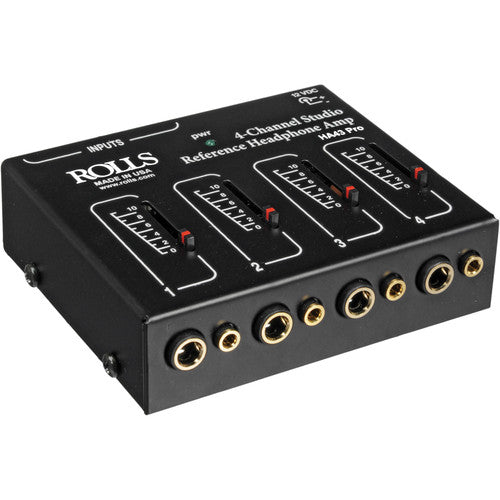 ROLLS HA43 Pro 4-Channel Stereo Headphone Amplifier