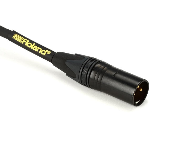 Roland RMC-G Gold Series Neutrik XLR-M to XLR-F Balanced Microphone Cable (3'-25')