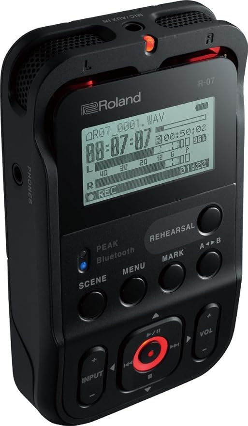 Roland R-07-BK Portable Audio Recorder – Black