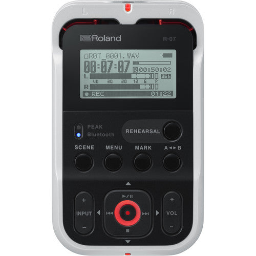 Roland R-07-WH Portable Audio Recorder – White
