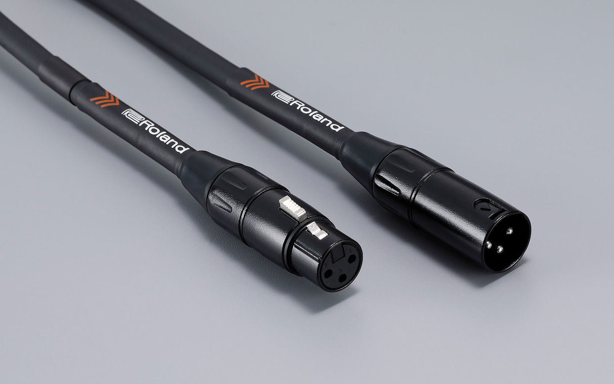 Roland RMC-B Black Series Heavy-Duty XLR to XLR Balanced Microphone Cable (3'-50')