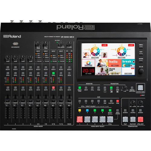 Roland VR-50HD MK II Multi-Format A/V Mixer - with USB Stream/Record
