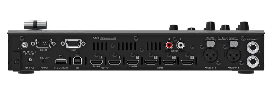 Roland V-1HD+ STR HD Video Switcher - V-1HD+ 4 channel HDMI - Streaming Bundle w/ UVC-01 - 3