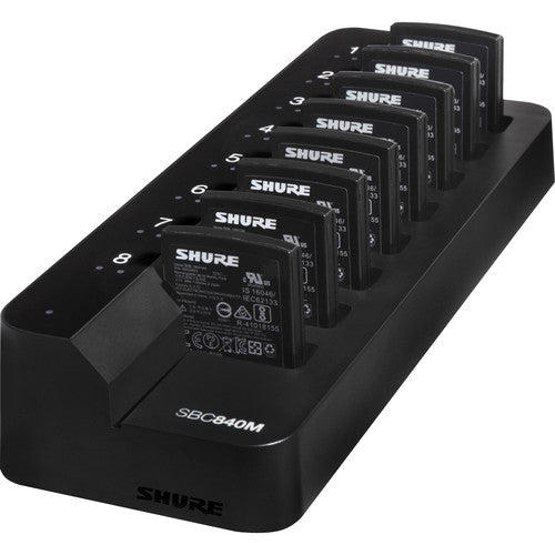 Shure SBC840-US Networked Eight-Bay Battery-Only Tray Charger