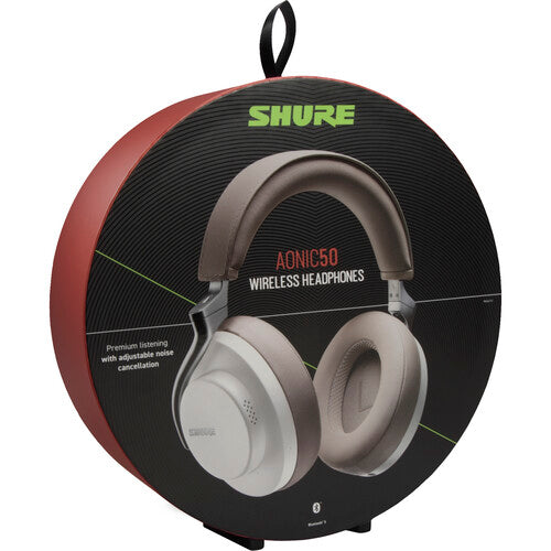 Shure AONIC 50 Wireless Noise-Canceling Headphones (White)