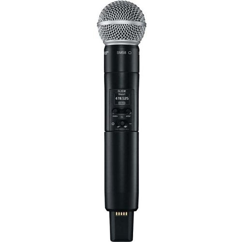 Shure SLXD2/SM58=-G58 Interchangeable Microphone Capsule Handheld Transmitter, G58 Frequency Band Version