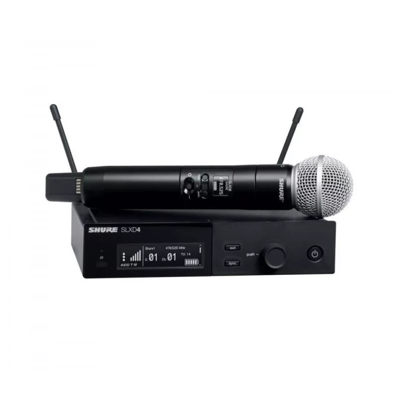 Shure SLXD24/SM58 Vocal Handheld Wireless Mic System (J52: 558-602/614-616Mhz)