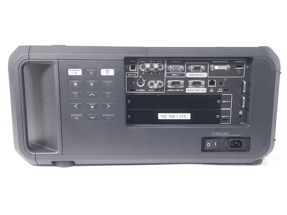Sanyo PDG-DHT8000L 8,000 Lumens HD 1-Chip DLP Projector (144 Hours) w/ Remote and PSU in Rolling Hard Case