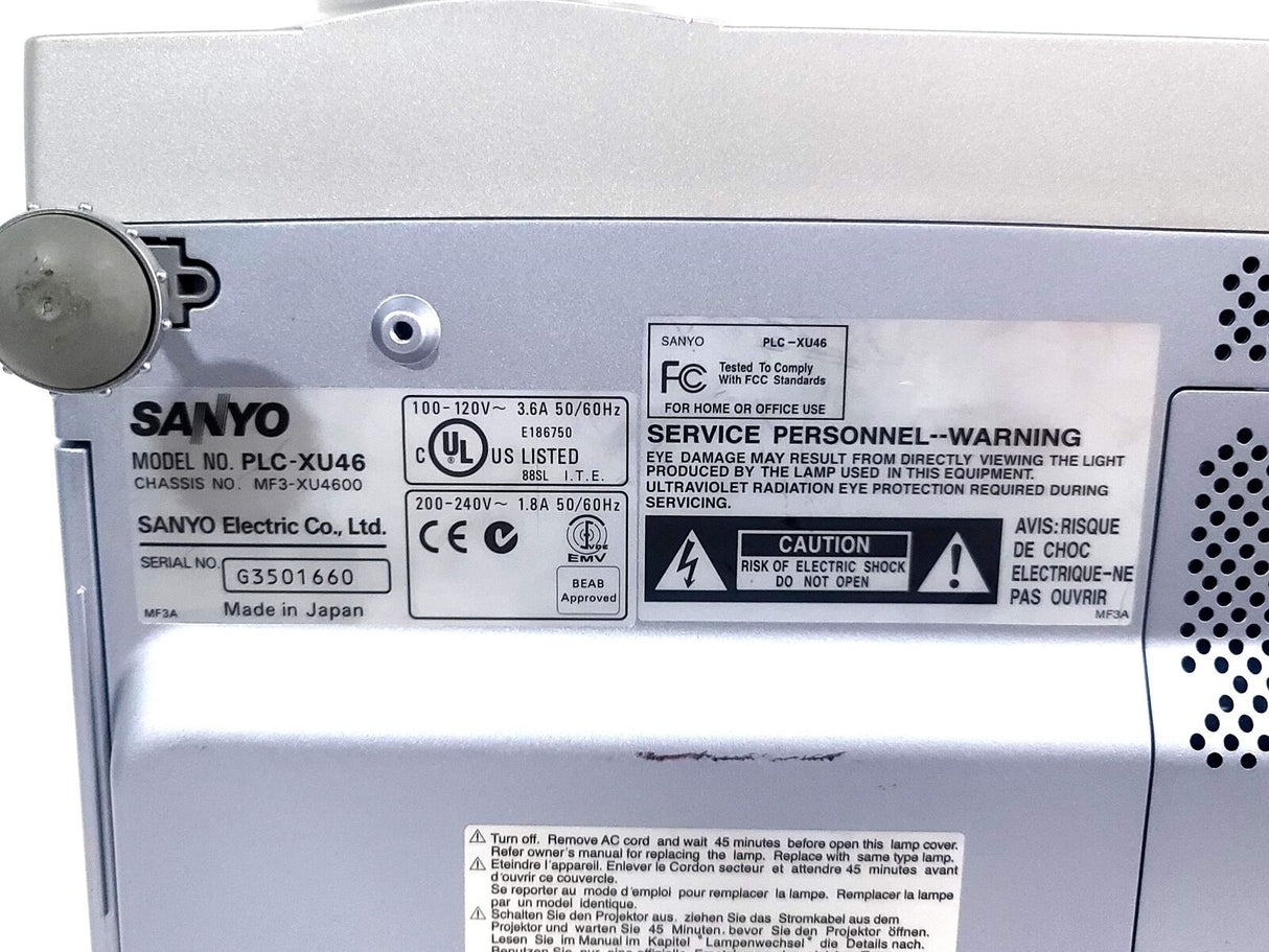 Sanyo PLC-XU46 2,500 Lumens XGA Conference Room Projector