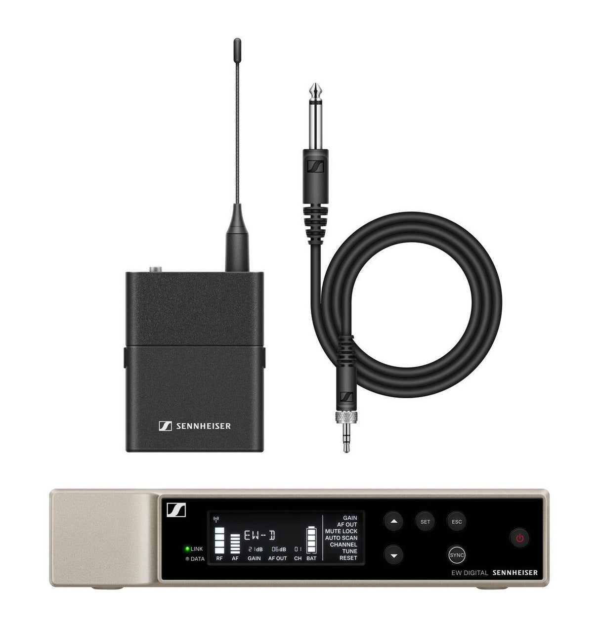 Sennheiser EW D1-Cl1-NH-US Digital Wireless Instrument System Kit w/Lavalier Microphone