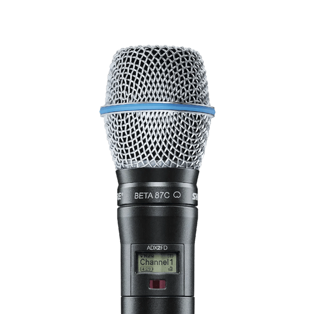 Shure ADX2FD/B87C Handheld Wireless Microphone Transmitter (H54: 520-636MHz)